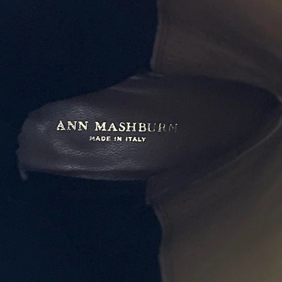 Ann Mashburn Suede Knee-High Pull on Boots in Black - Picture 13 of 15